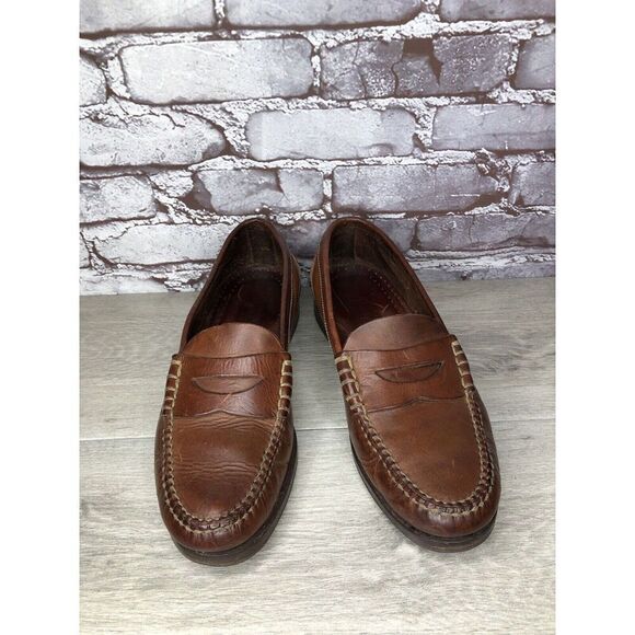 Cole Haan Dark Brown Leather Penny Loafers Casual Shoes Men’s Sz 10.5W US/44EU - Picture 2 of 16